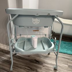 Baby Joy Changing Table with Bath Tub & Storage