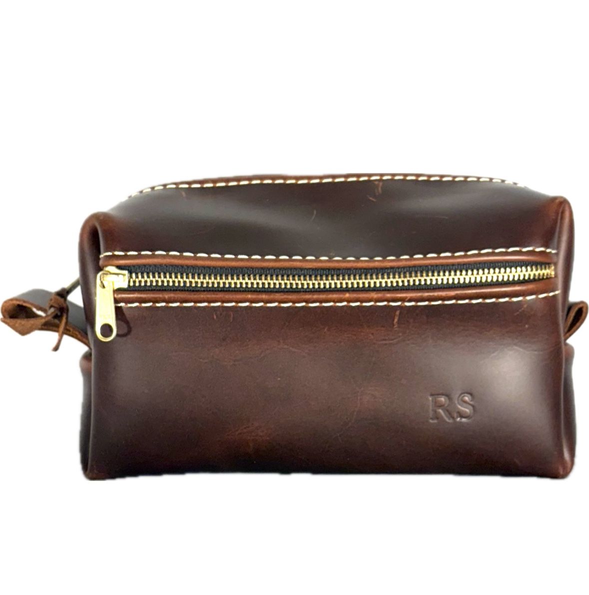 Royce Signature Leather Toiletry Bag