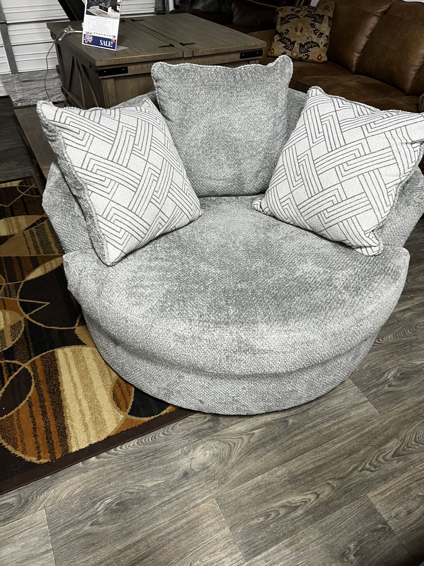 Oversized Swivel Chair