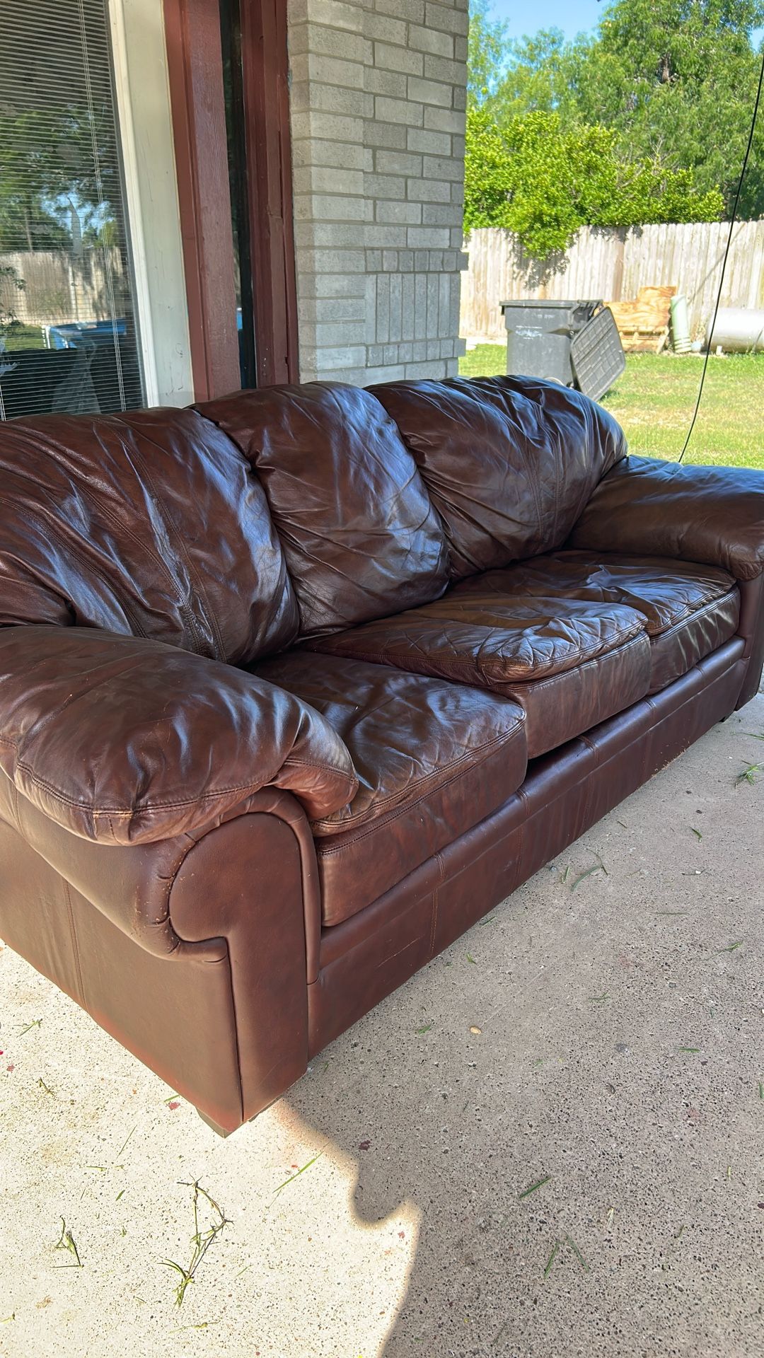 Real Leather Sofa
