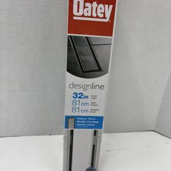 Designline 32 in. Stainless Steel Linear Shower Drain with Tile-In Pattern Drain Cover