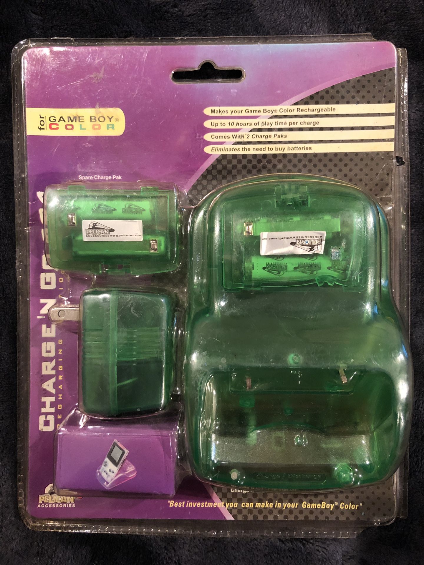Pelican Accessories Charge n Go Pro Charging Station for Gameboy Color