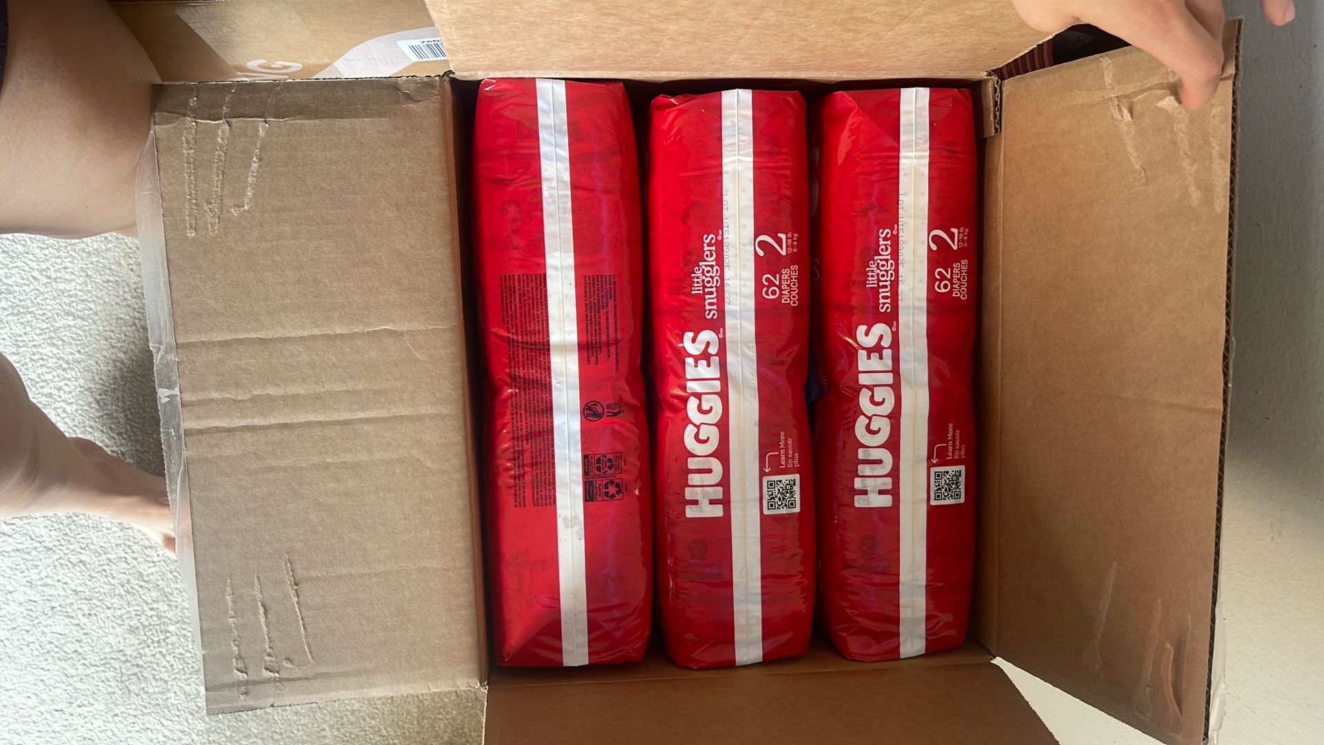 186 diapers - Size 2