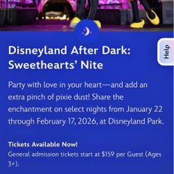 Disney Sweethearts Nite Feb 8th 2026