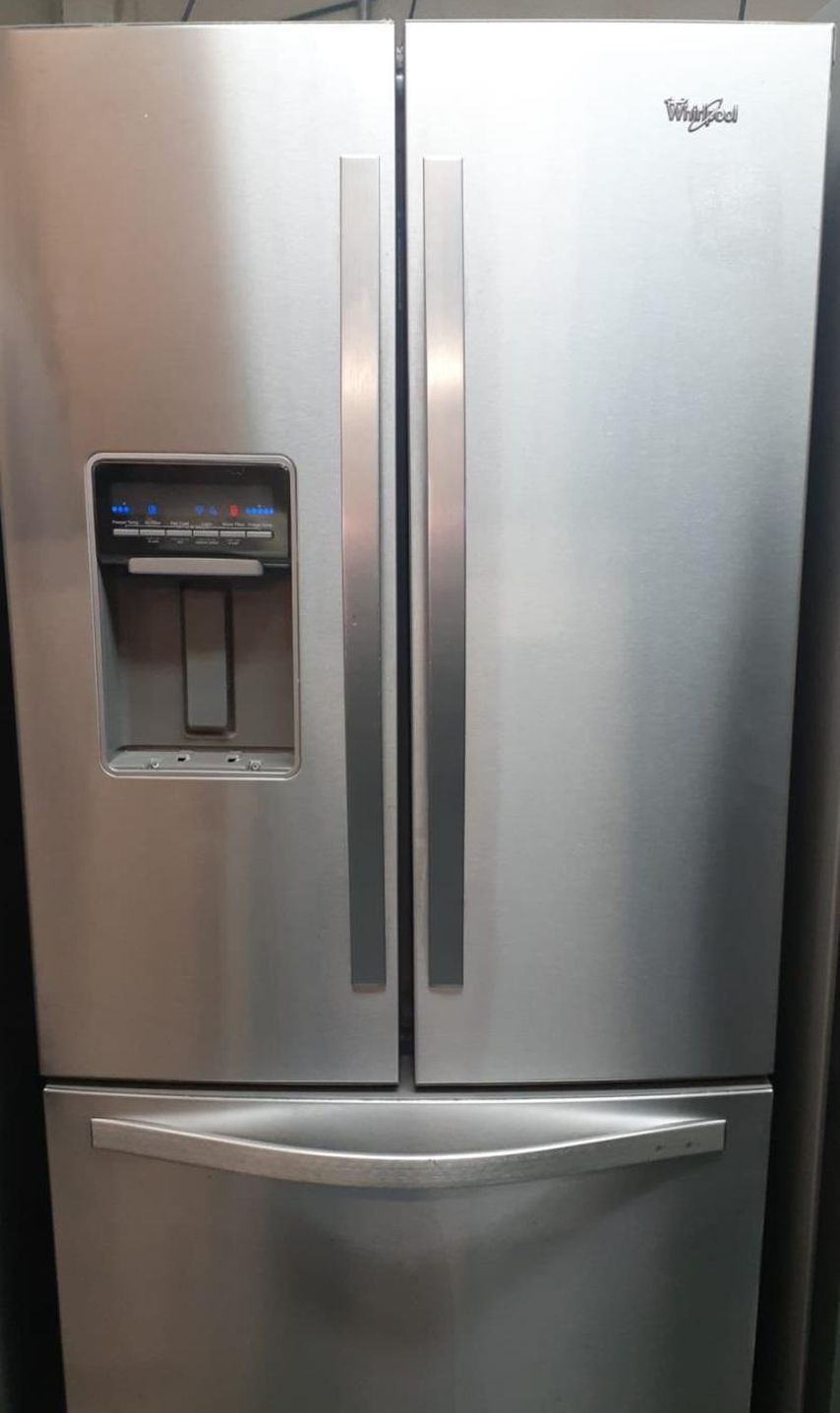 Whirlpool 3-Door Stainless Steel Refrigerator Fridge