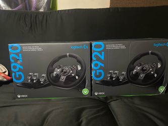 New Logitech G920 Racing Wheel and Pedals for Xbox/Pc New Lot of 2