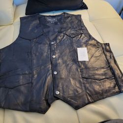 Milan Mens Leather Vest