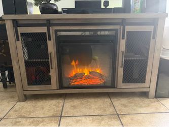 Fire place, coffee table