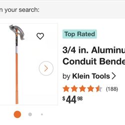3/4 in. Aluminum Conduit Bender