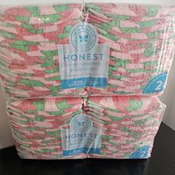 New HONEST Size 2 Diapers 
