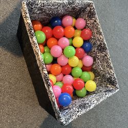Basket full of play pit balls