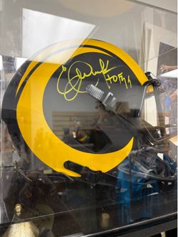 Eric Dickerson singed helmet