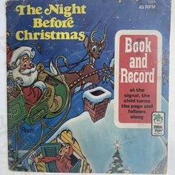 The Night Before Christmas Antique (Book And Record)
