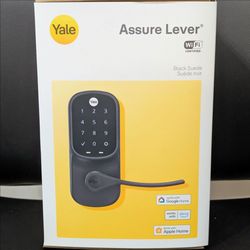 Yale Assure Lever YRL226 Wi‑Fi Touchscreen Smart Lock — Black Suede