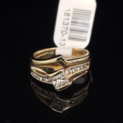 14KT Yellow Gold Diamond Ring 5.70g Size 6 181370/13