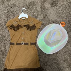 Toddler Cowgirl Outfit with cowboy hat 4-5yrs