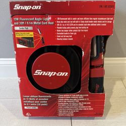 Snap-On 30 Foot Metal Cord Reel With Fluorescent Angle With Combo Pack