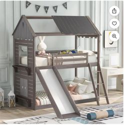 Kids Bunk Bed With Slide And Ladder