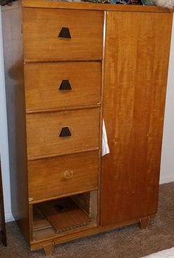 Vintage Oak Armoire