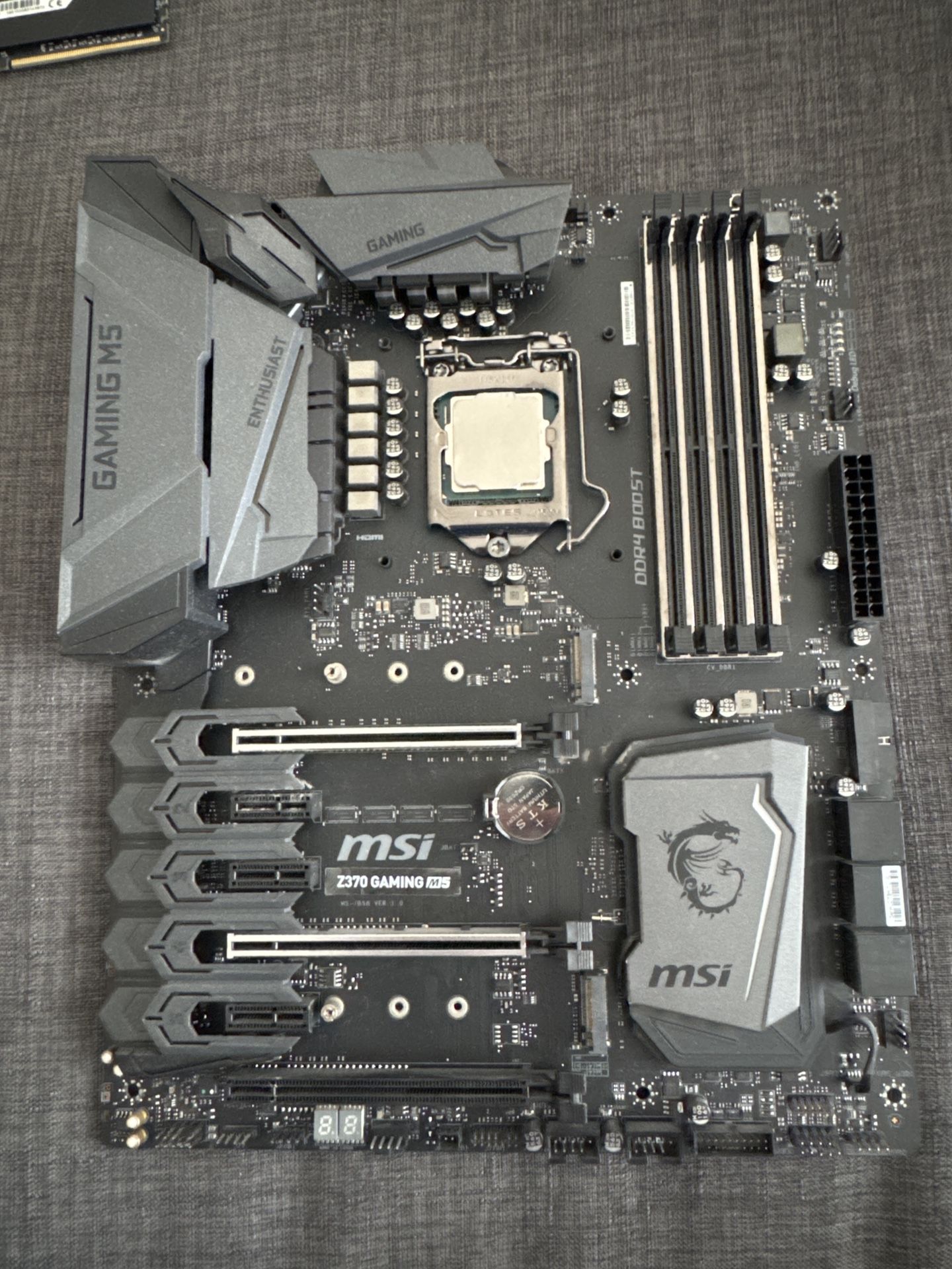 MSI Z370 Gaming M5 Motherboard + Intel Core i7-8700K Combo