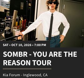 Sombr- 2tickets $120 each