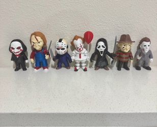 Horror Movie Mini Figures Set of 7