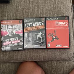 PlayStation 3 Games PS2 Tony Hawk X 2 And freestyle BMX Mirra2 