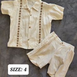 BOYS LINEN SET 