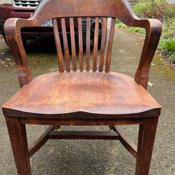 Vintage Wooden Office Chair