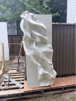 Large faux concrete statue