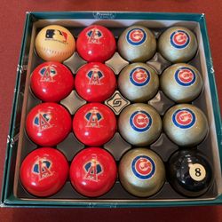 Cubs vs Angels Billiard Bar Set