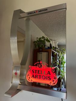 Stellar Artois Mirror Bar Sign
