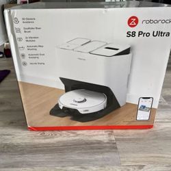 Roborock - S8 Pro Ultra-WHT Wi-Fi Connected Robot Vacuum & Mop with RockDock