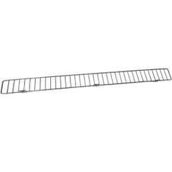 WISDOMFUR Retail Gondola Shelf Front Wire Fence Guard Rail - Display Enhancer for Retail Stores, Sturdy Shelf Guardrail 10-PK Chrome 48" x 3"
