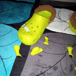 Shrek Crocs With Charms