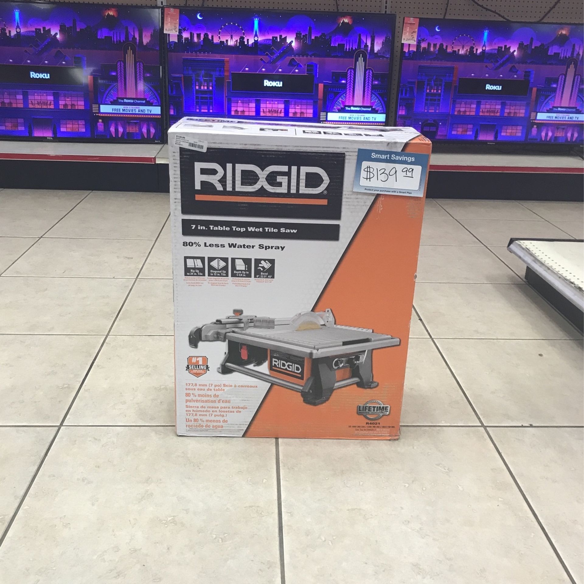 WOW!! BRAND NEW RIGID 7in Table Top Wet Tile Saw 🪚 $139.99