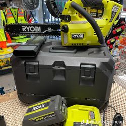 RYOBI 40V HP Brushless 12 in. Top Handle Battery Chainsaw with 4AH Battery & Charger. $199