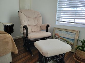 Glider and ottoman
