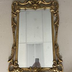 Vintage Gold Antique Large Mirror