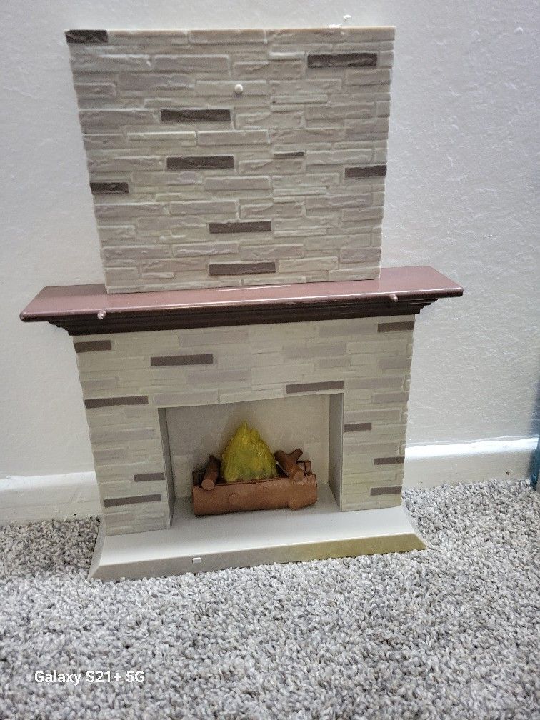 American Girl size fireplace.