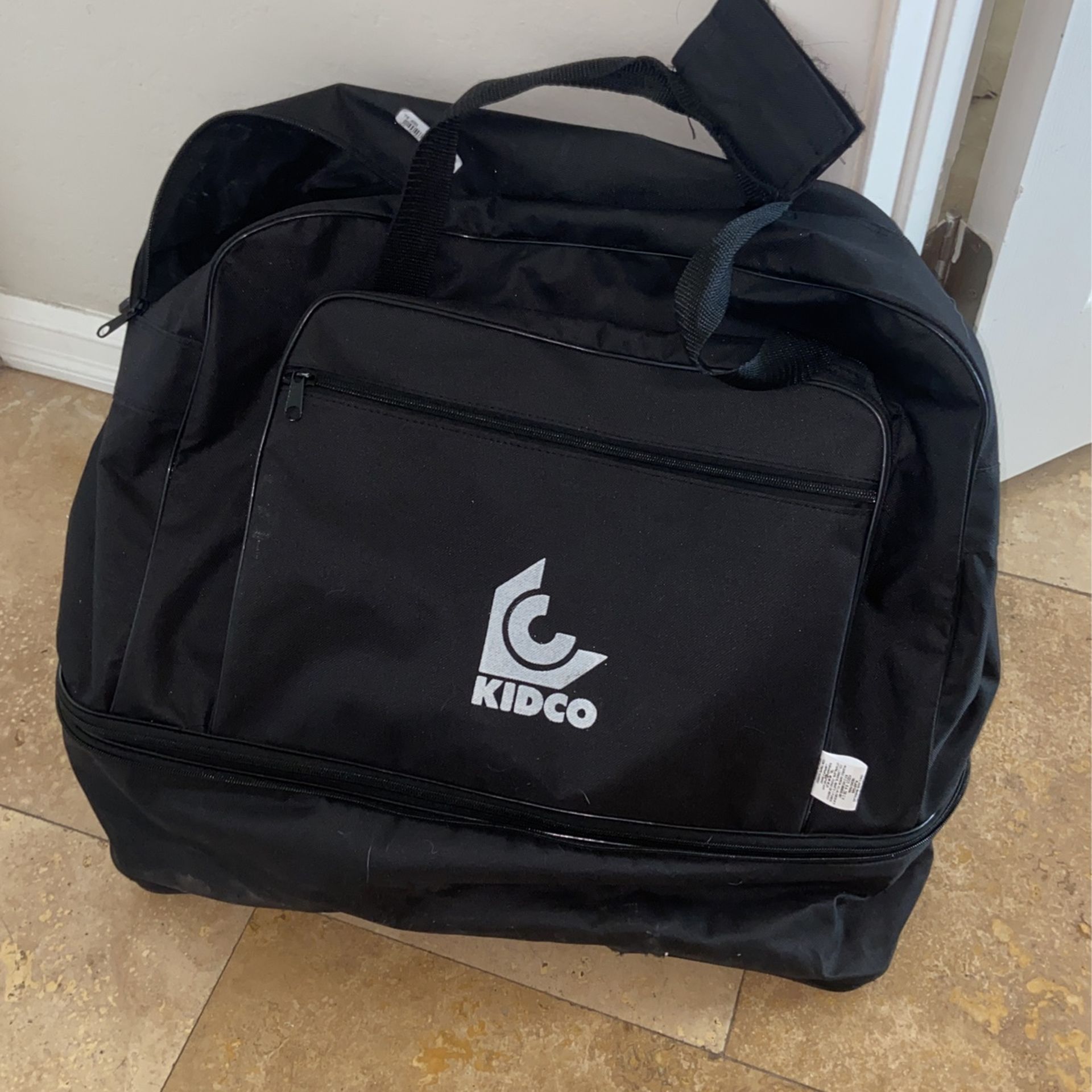 XL Black Tote With Wheels