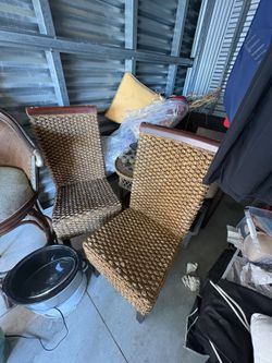Two ROPE STYLES CHAIRS