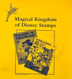 Magic Kingdom of Disney Stamps Binder Hundreds Of Stamps  Mystic stamp company