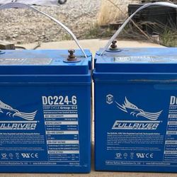 Two 6-Volt Deep Cycle Batteries 