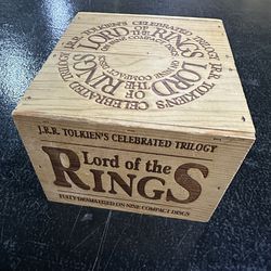 Lord of the Rings Trilogy Audio Book Wooden Box Set