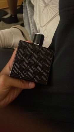 Black Embossed Fragrance Bottle Cologne