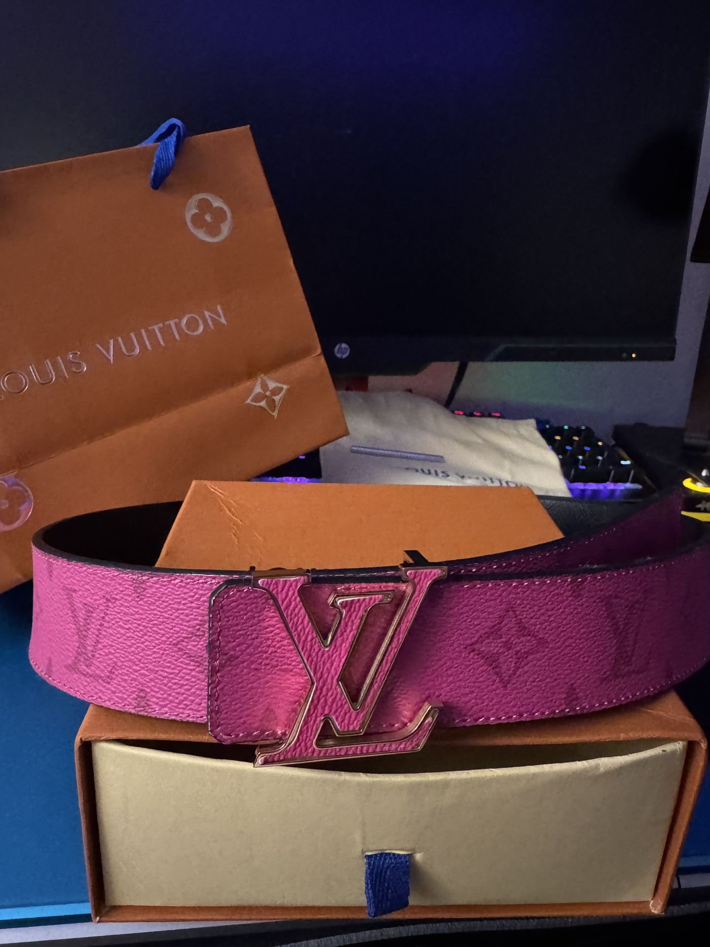 Fuchsia/Pink Designer Belt