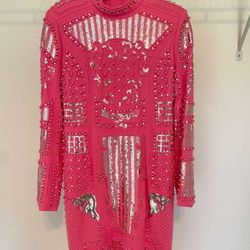 Red Sparkling Glitter Cocktail  Dress