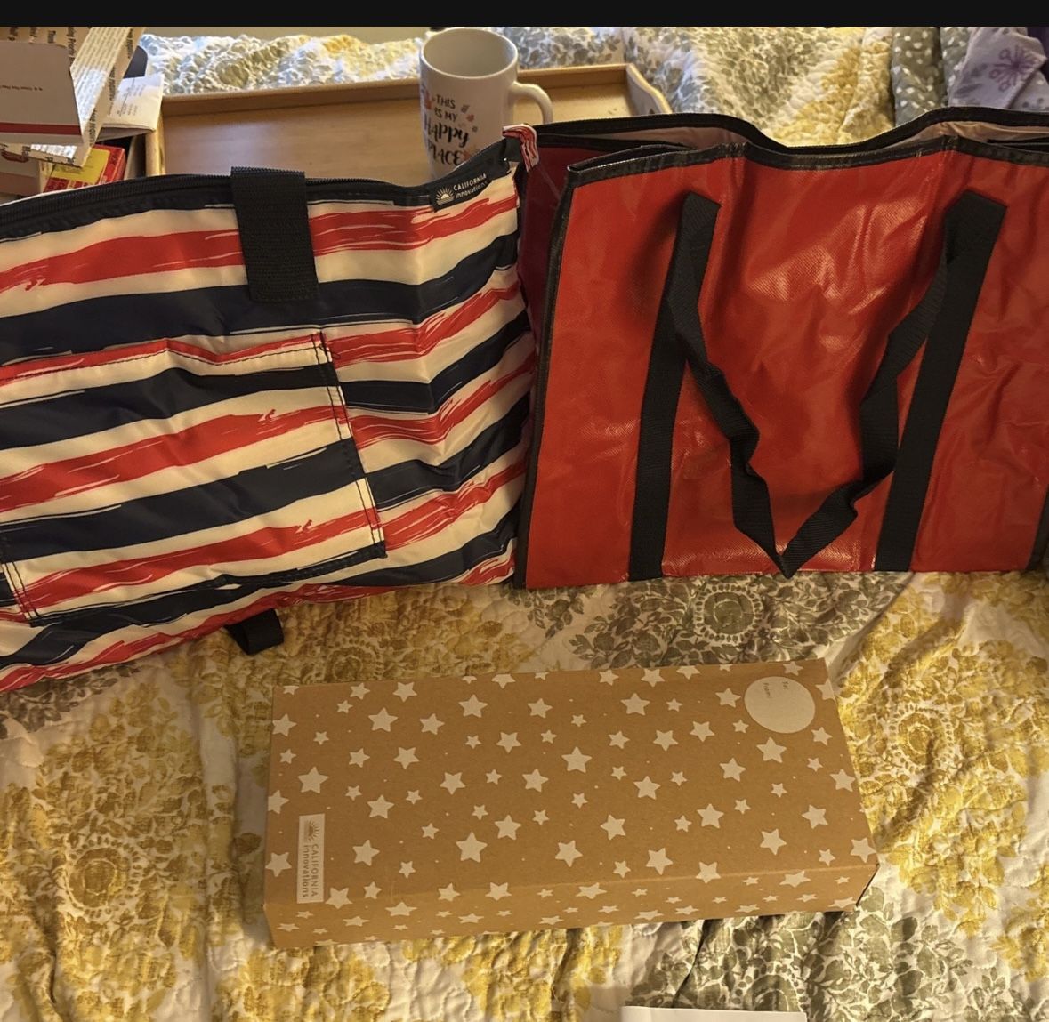 California Innovations: Insulated Market Satchel & Super Shopper Bag (2 Piece Gift Set With Gift Box)