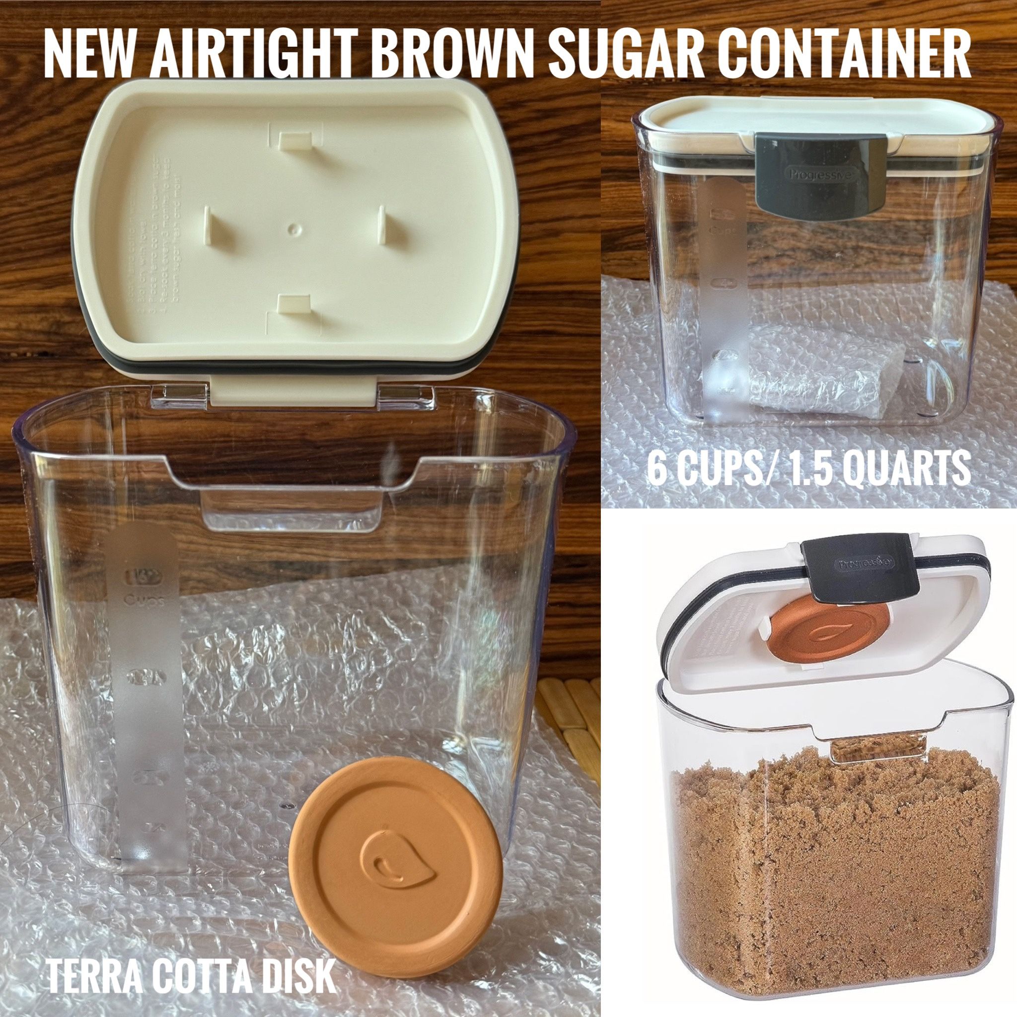 New ProKeeper 2- Piece Clear Brown Sugar Storage Canister (1.5-quart)